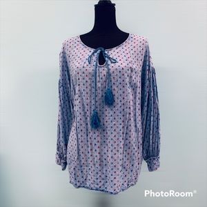 🌷3 for $15 EUC Sinuous boho peasant blouse